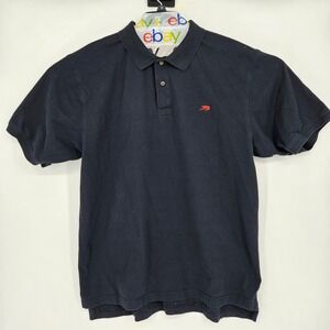 Perlis Shirt Mens XL Polo Short Sleeve Black Crawfish Logo Casual Preppy